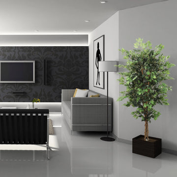 6' Artificial Silk Ficus Tree with 1,528 Leaves Artificial Trees ArtificialFlowers